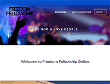 Tablet Screenshot of freedomfellowship.us